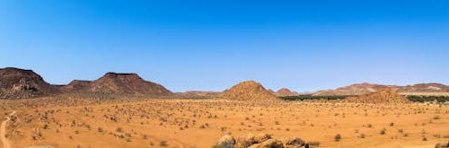 A wide view of the desert