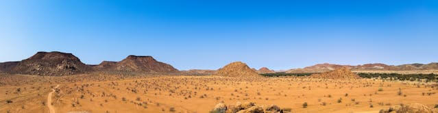 A wide view of the desert